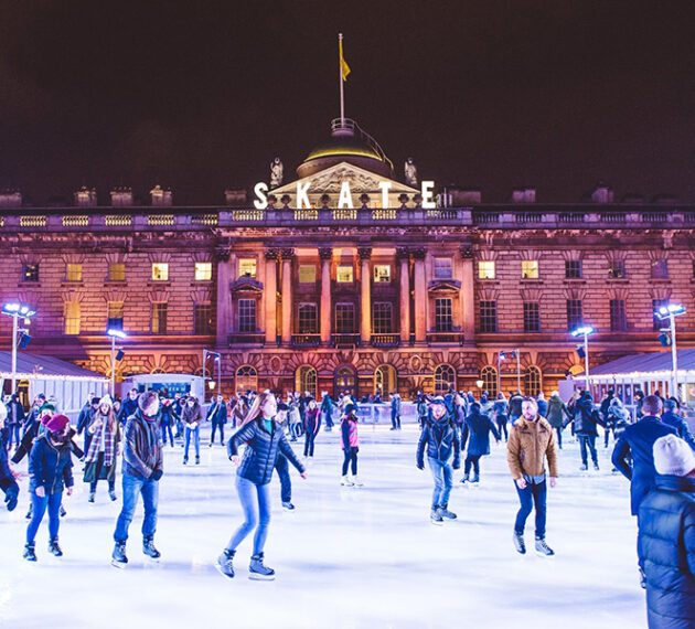 Christmas ice rink at Somerset House